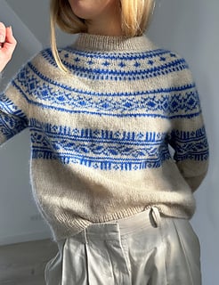 Porcelain Yoke Sweater pattern by LE KNIT by Lene Holme Samsøe - Ravelry