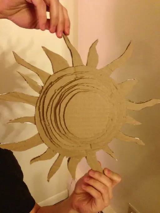cardboard sun