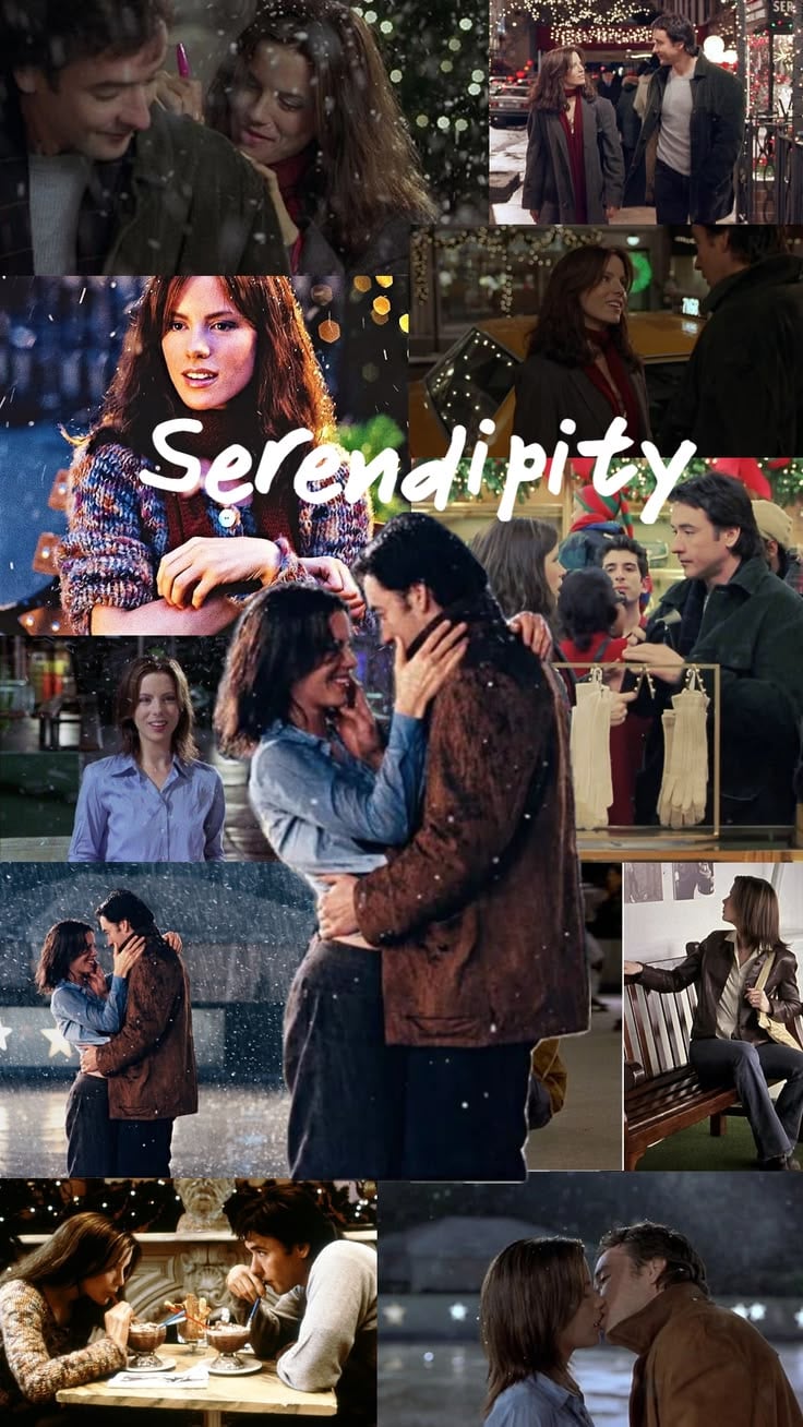 Serendipity collage aesthetic pin