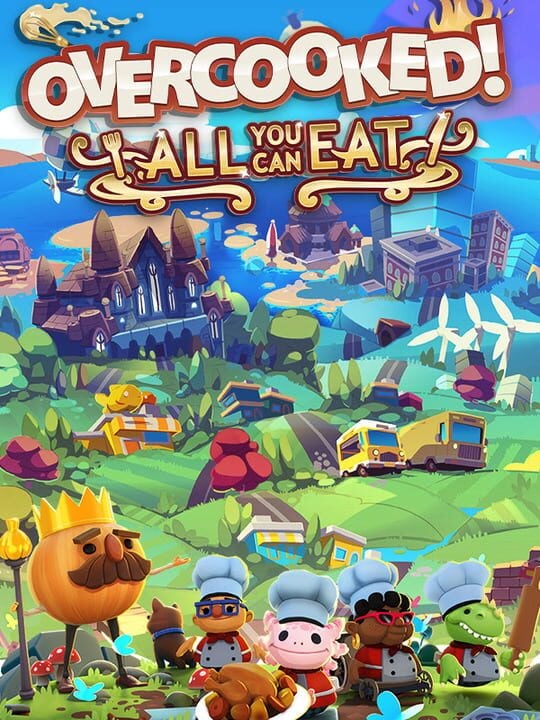 Overcooked! All You Can Eat - Google Stadia · Nintendo Switch · PC (Microsoft Windows) · PlayStation 4 · PlayStation 5 · Xbox One · Xbox Series X|S