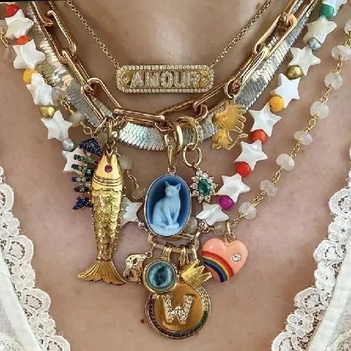Necklace out of many things