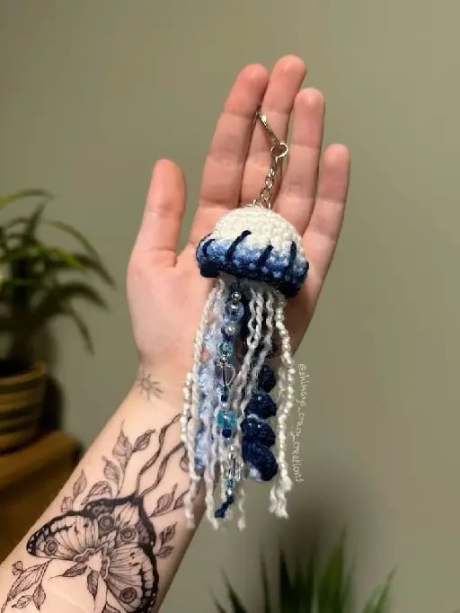crochet jellyfish/Medusa de crochet