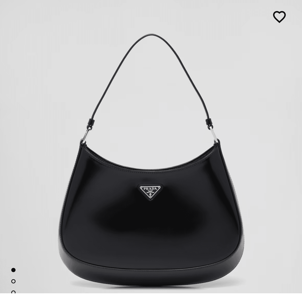 Prada Cleo brushed leather shoulder bag