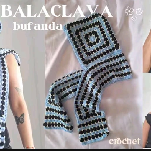 baclava (bufanda con gorro) - tutorial: