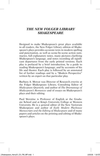 Henry IV, Part 1 - William Shakespeare · 2020