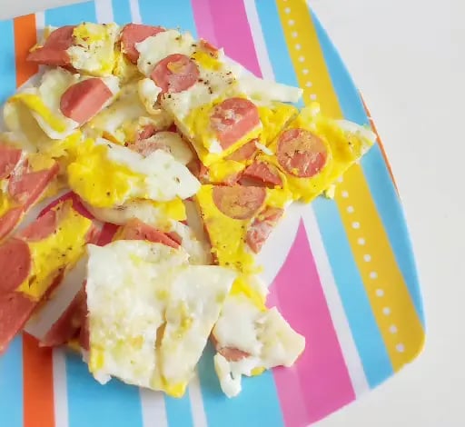 Tortilla (huevo frito + jamón)