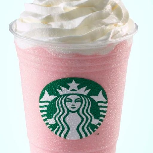 Strawberry crème frappuccino