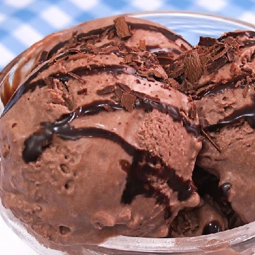 Helado de chocolate