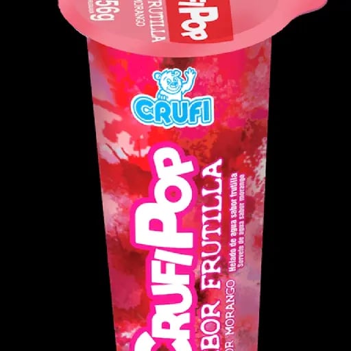 Helado Crufi Pop - Frutilla