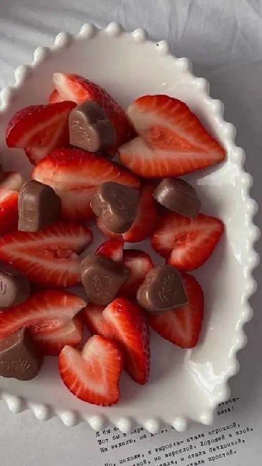 Fresas con chocolates