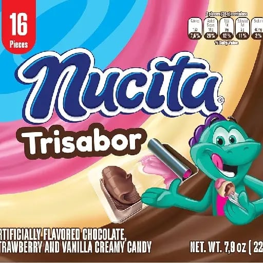 Cremita Nucita tricolor - Chocolate, vainilla, frutilla