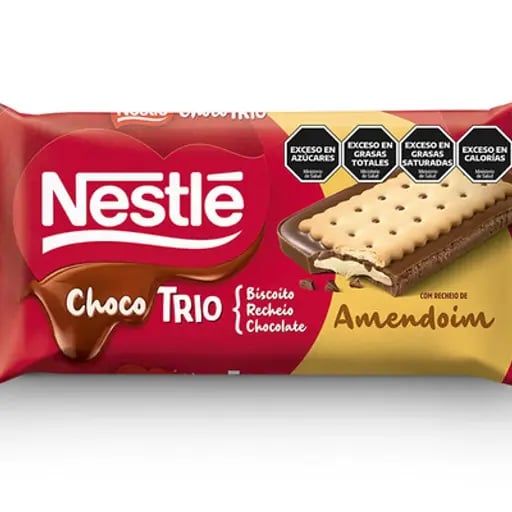 Barra Chocolate Nestle - Choco tr铆o, Galleta