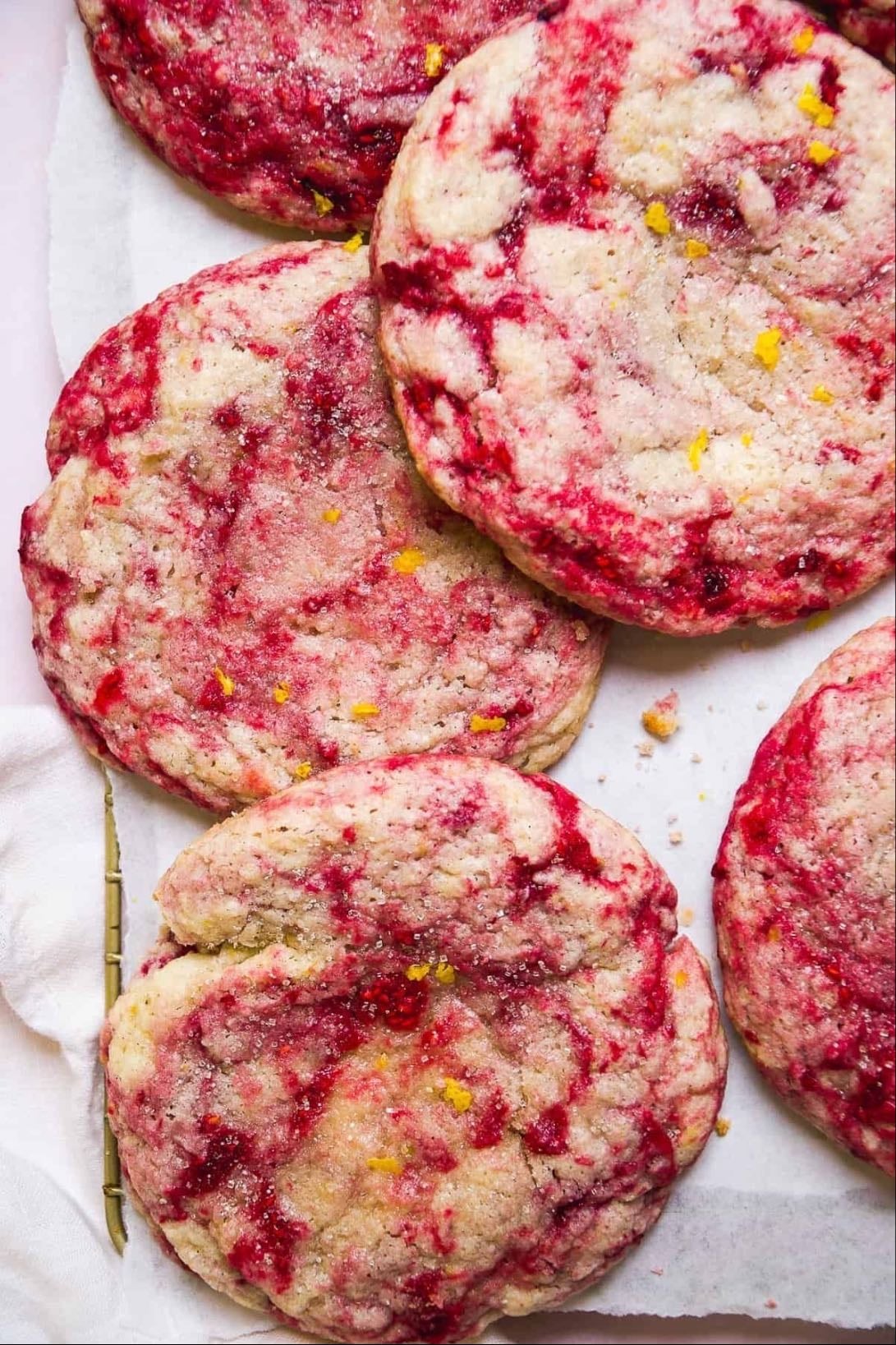 raspberry lemonade cookies - 35-45 minutos