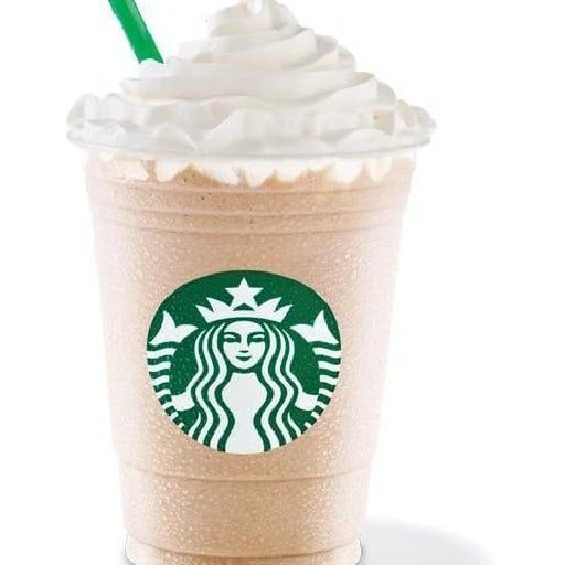 White chocolate mocha frappuccino