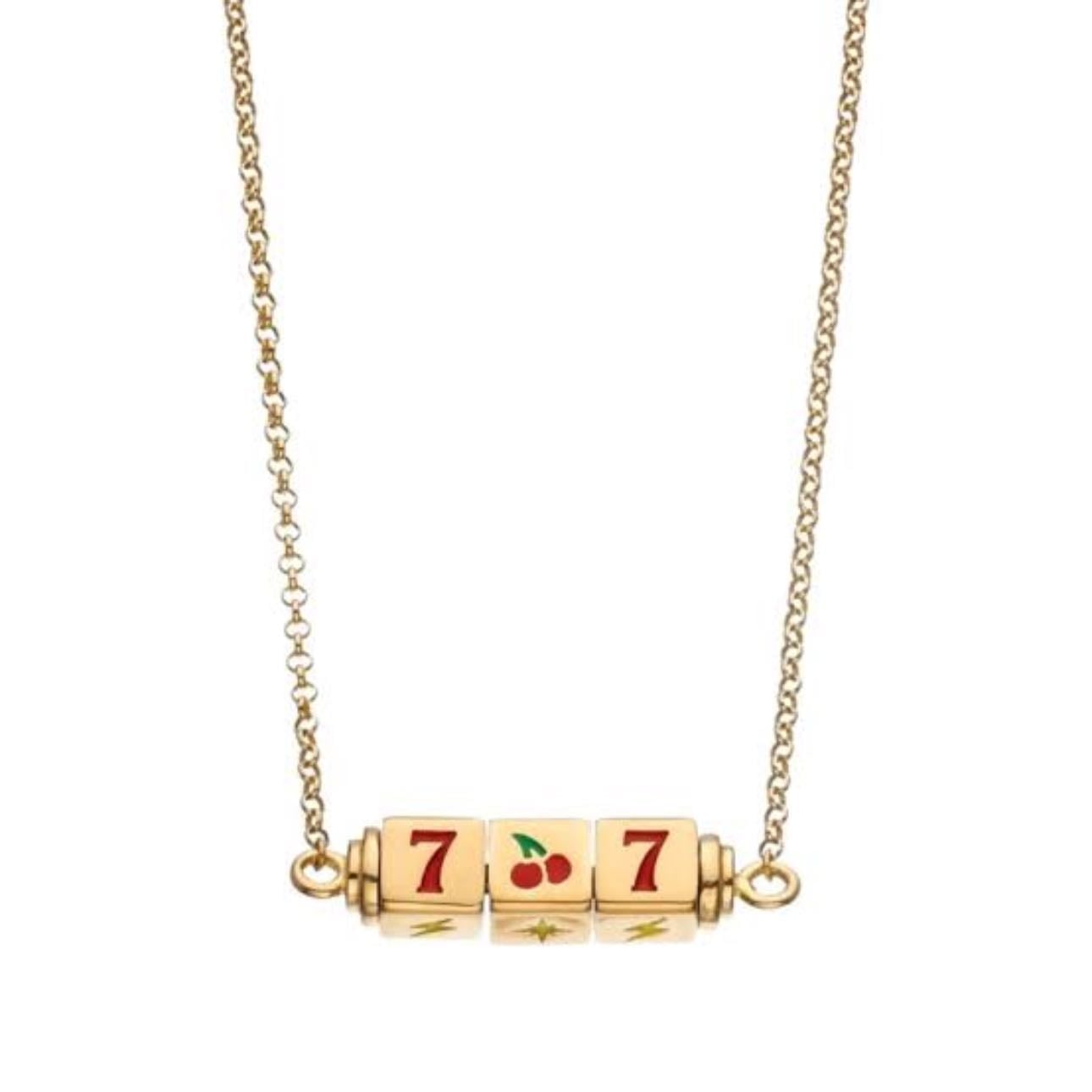 Gold Vegas Baby Necklace - $186 USD Color gold
