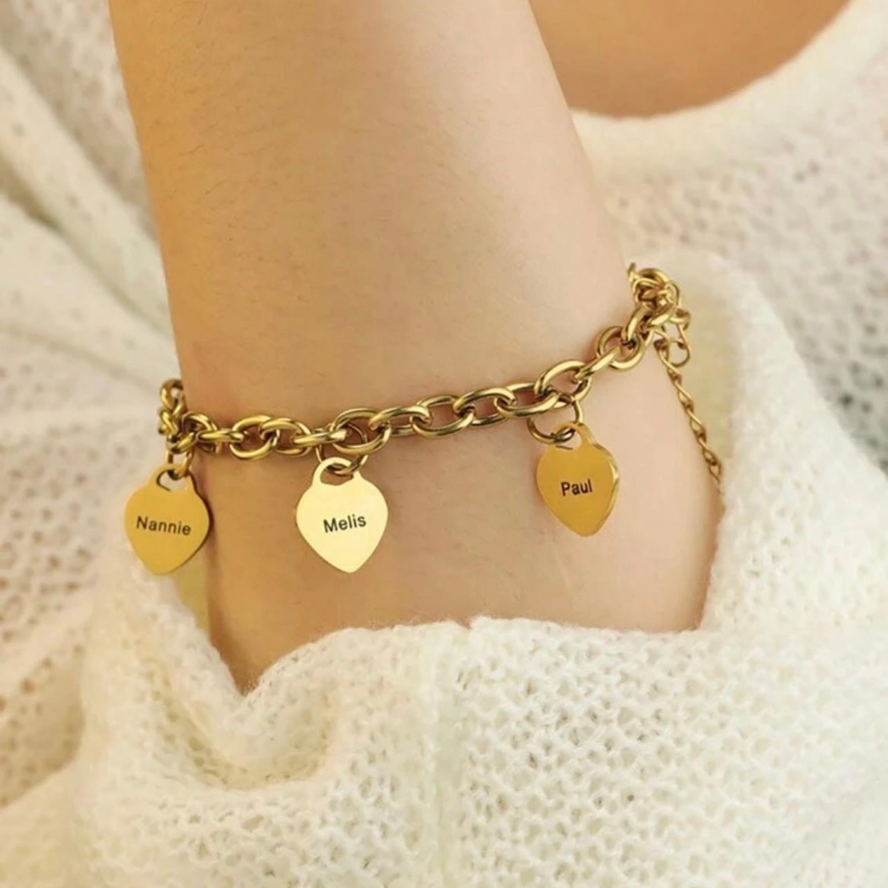 Pulsera con cinco nombres - SHEIN