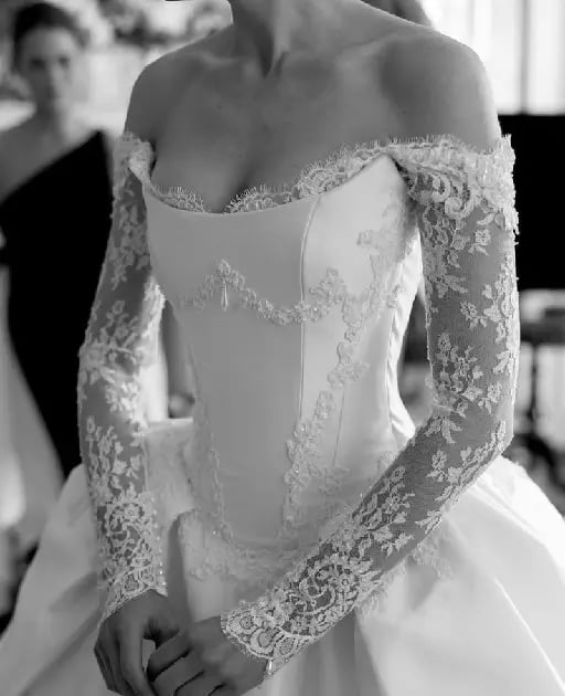 vestido con encaje