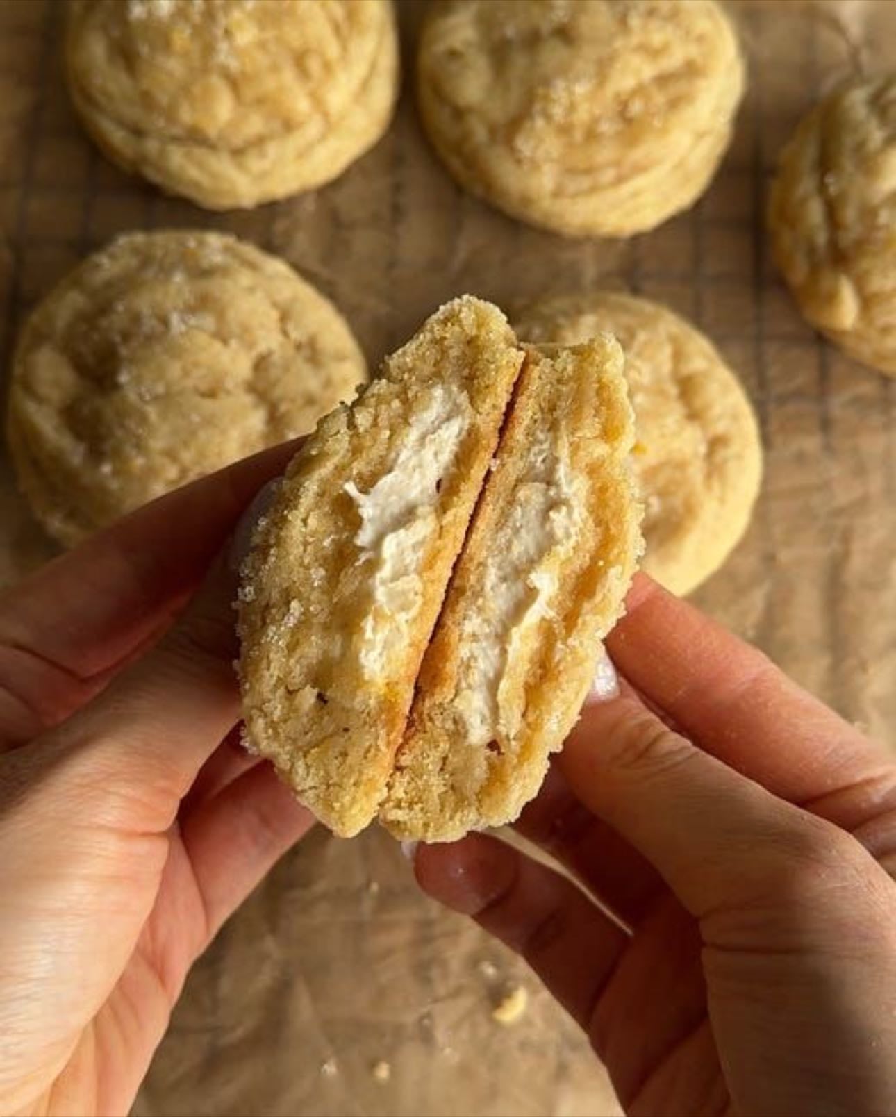soft lemon stuffed cookies - 45-55 minutos