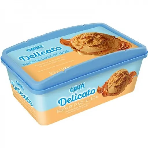 Helado Crufi - Delicado pasi贸n dulce de leche