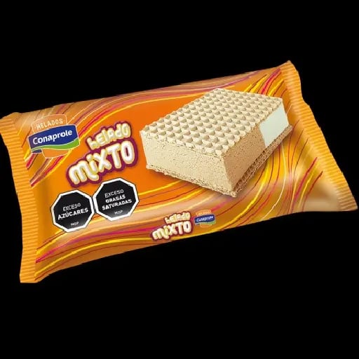 Helado S谩ndwich Conaprole - Helado mixto, Crema dulce de leche