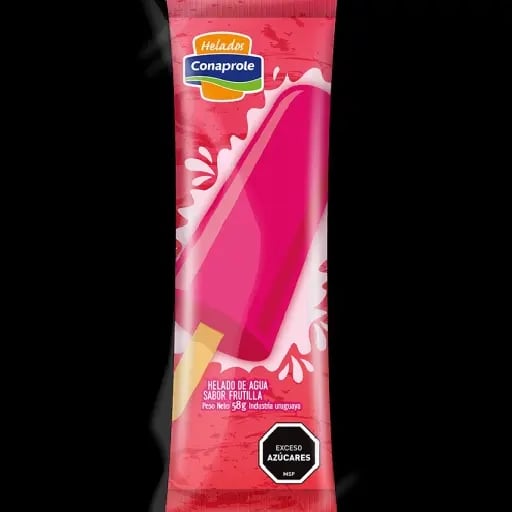 Helado palito de agua Conaprole - Frutilla