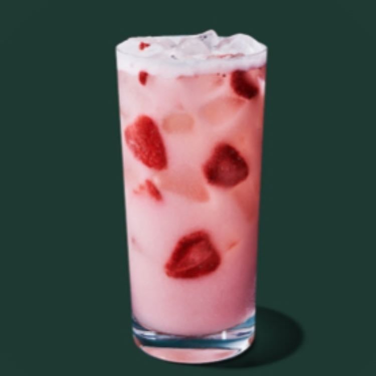 pink drink - with chocolate cold foam