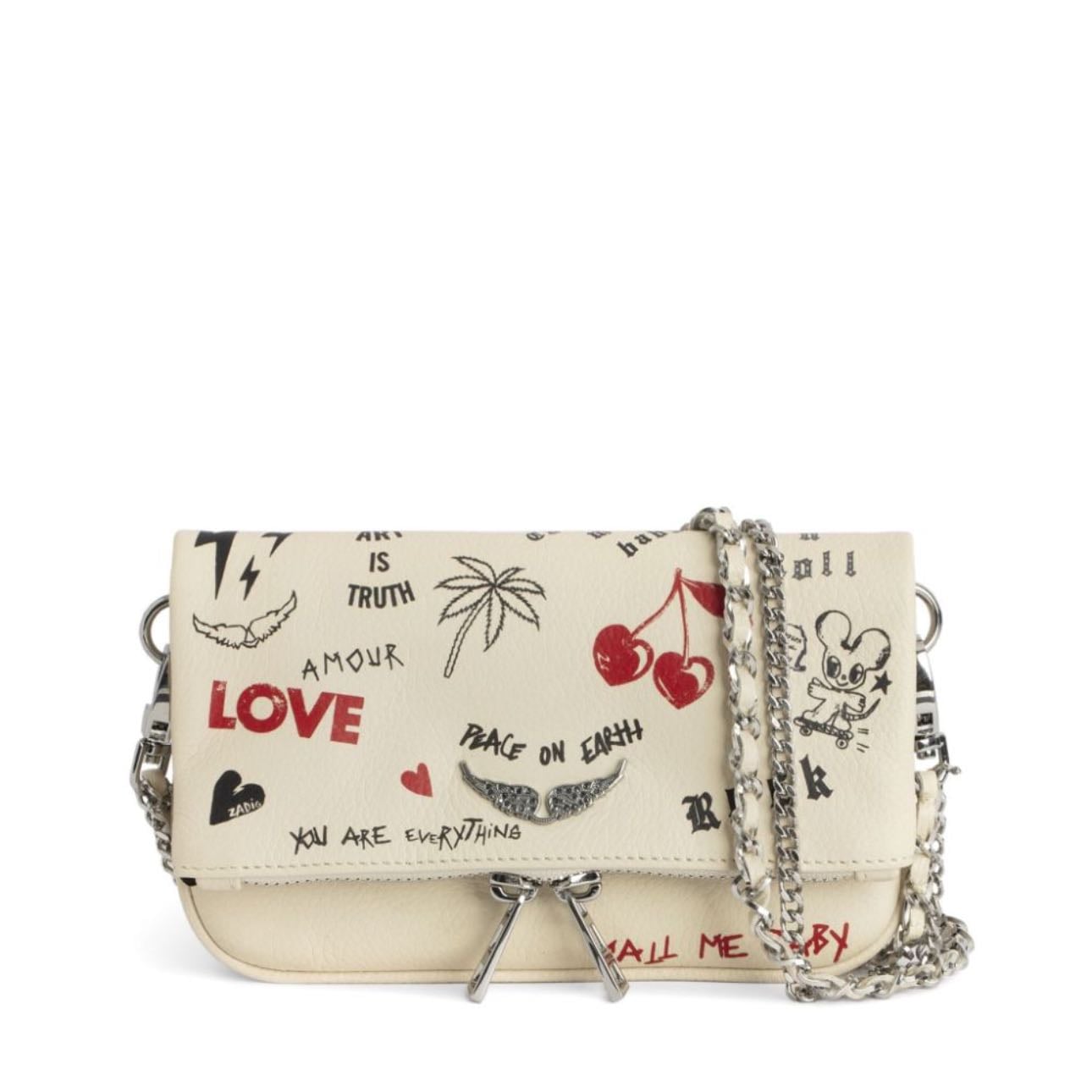 Zadig&Voltaire bolsa Rock Nano Love Tag mini - $6934