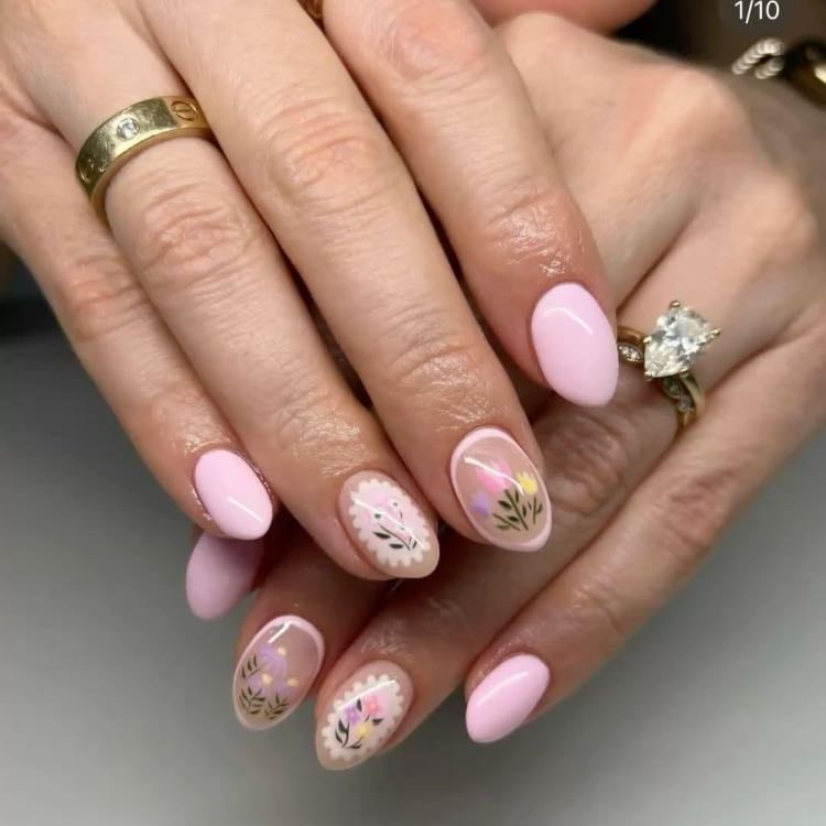 pink + flower theme