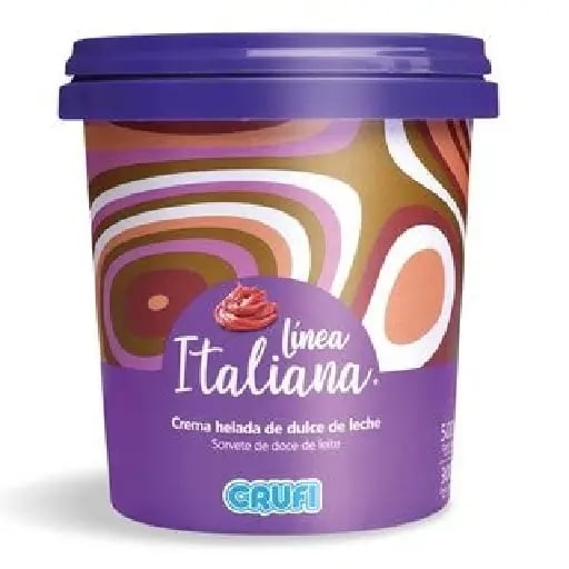 Helado L铆nea italiana Crufi - Dulce de leche
