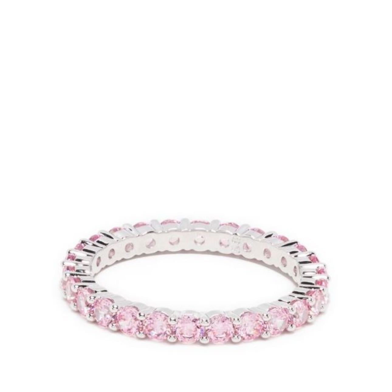 Swarovski anillo con detalles de gema de corte redondo - $2590 Size 60
