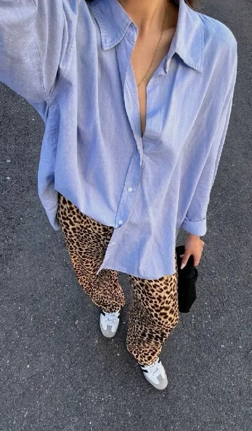 馃悊 - Esos pantalones tipo estampado de leopardo son un claro ejemplo que los pantalones hacen la diferencia, un look relajado