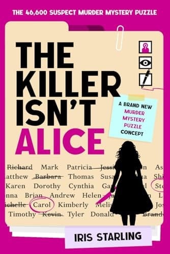 The Killer Isn't Alice: The 46,600 Suspect Murder Mystery Puzzle - Iris Starling · 2026
