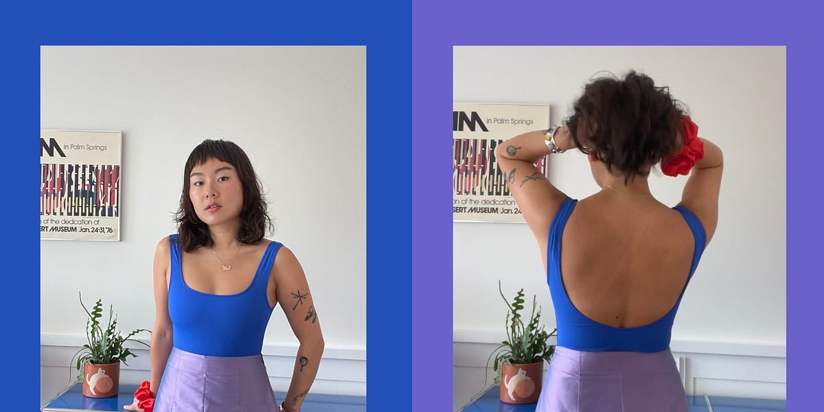 four satisfying color combos to save for inspo - @themolehole | substack • & how i trim my bangs, baguette sandwiches, vintage top review
