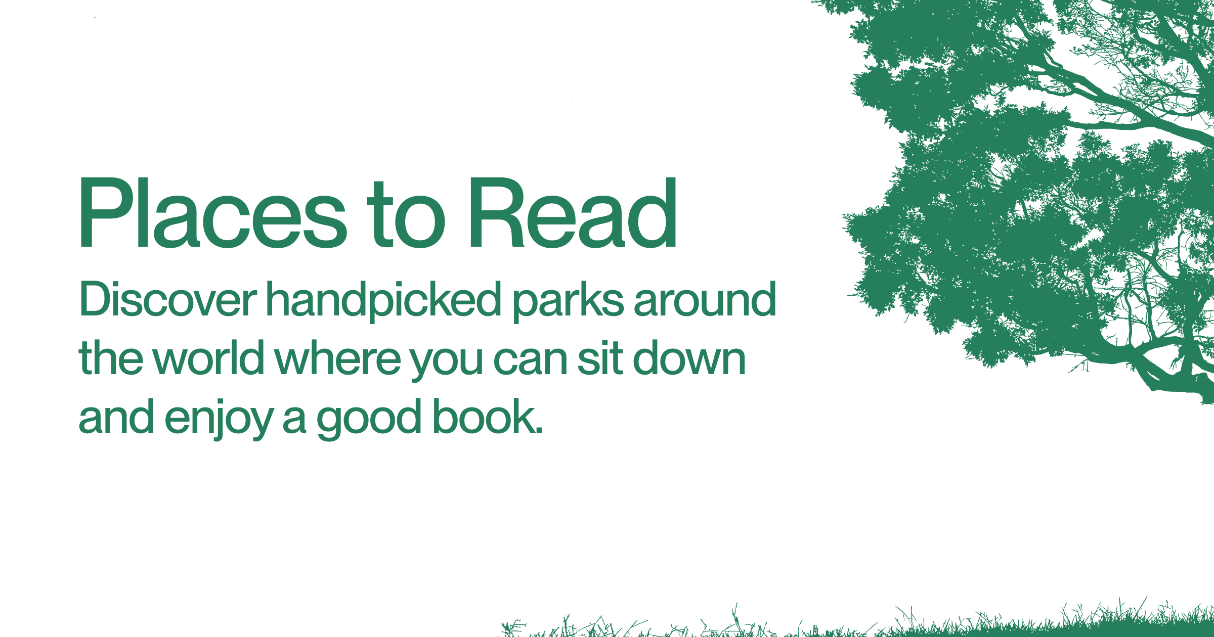 Places to Read - discover handpicked parks and places around the world to read