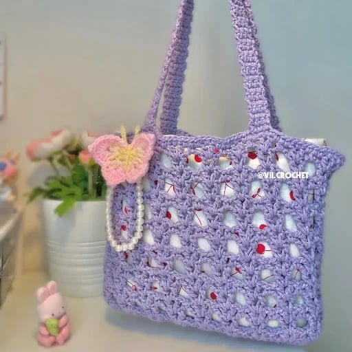 Simple Crochet Bag - Vivi crochet