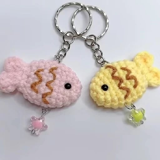 Llavero de peces - tutorial: