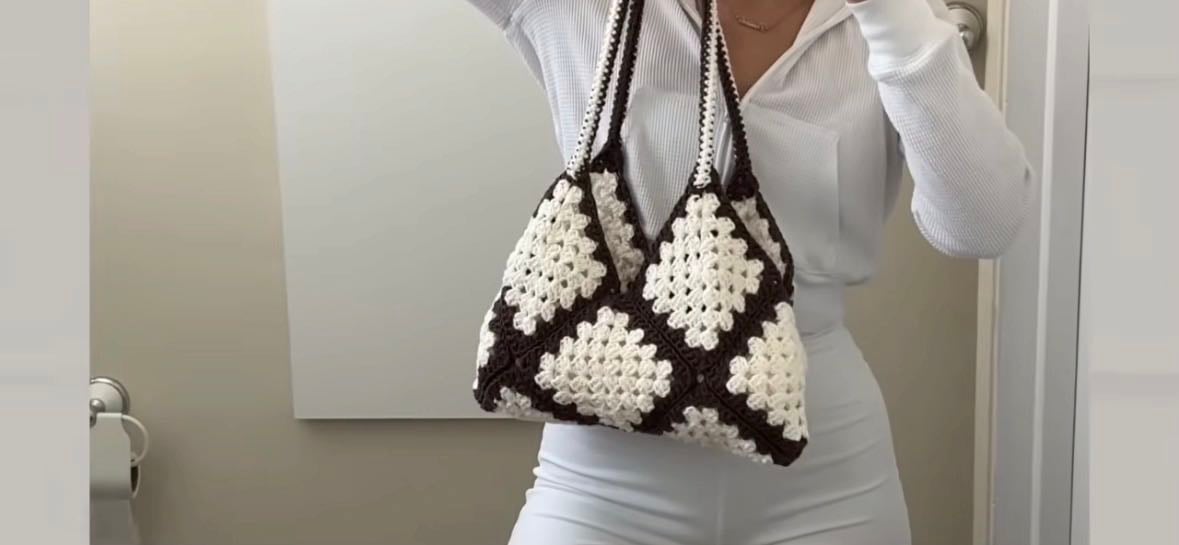 Granny square tote