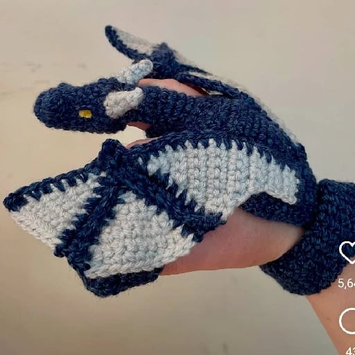 guante temático - dragón