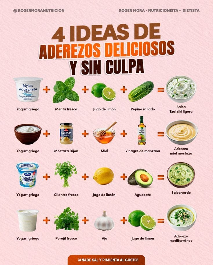 Pin de PedroMetal Mendoza en Drinks & steaks | Recetas de aderezos, Aderezo para ensalada saludable, Alimentos saludables comidas - Pinterest