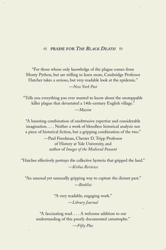 The Black Death A Personal History - John Hatcher · 2024