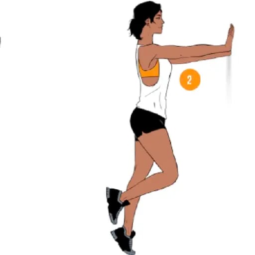 single - leg calf raises - 50 ( each side )