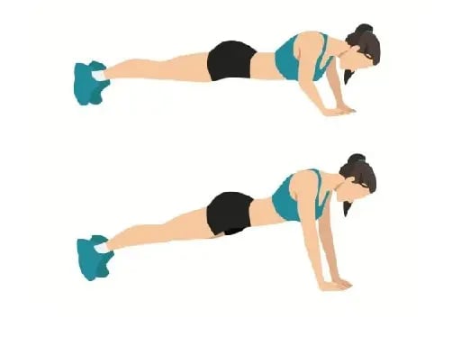 diamond push - ups - 10