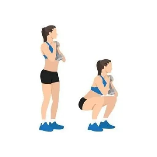 squats - 50