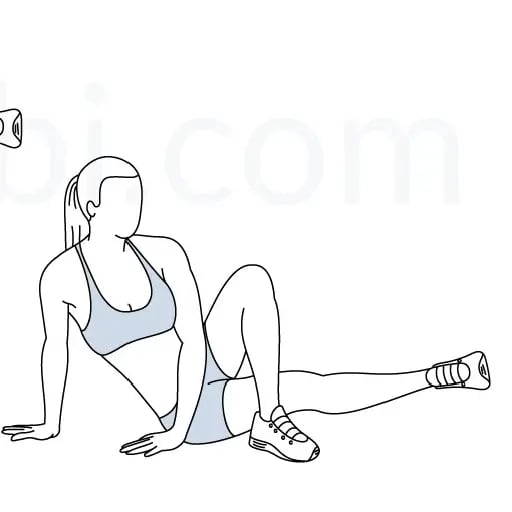 inner - thigh circles - 15 ( each side, both directions )