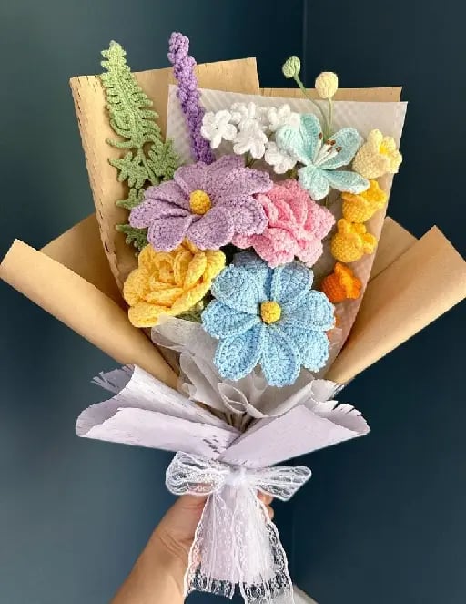 Un ramo con sus flores favoritas