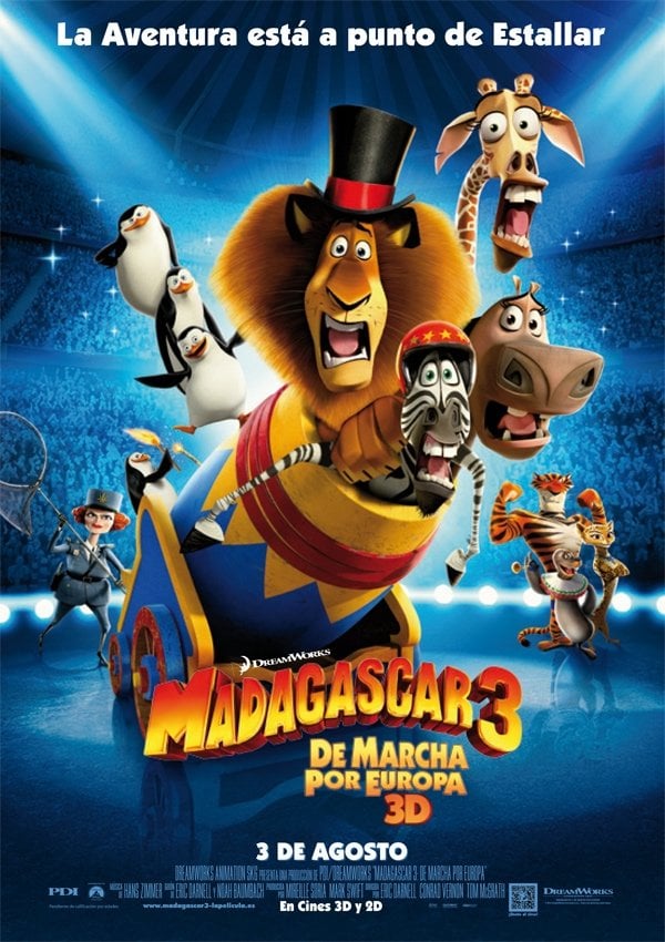 Madagascar 3: De marcha por Europa - Eric Darnell · 2012