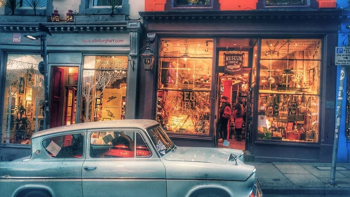 Museum Context - A beautifully curated Harry Potter-themed shop in a Diagon Alley-style townhouse.