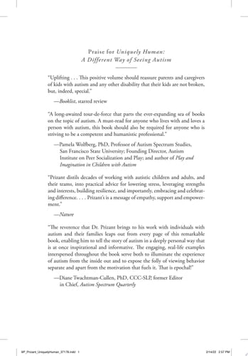 Uniquely Human: Updated and Expanded A Different Way of Seeing Autism - Barry M. Prizant • 2022