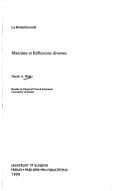 La Rochefoucauld: "Maximes Et Reflexions Diverses" (Glasgow Introductory Guides to French Literature) - Derek Watts · 1993