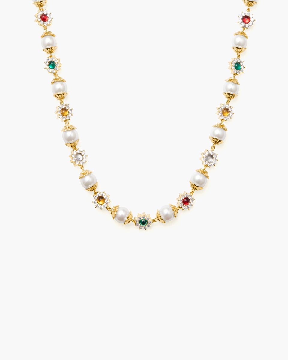 Daisy Pearl Necklace
| en route jewelry | en route jewelry - en route jewelry
